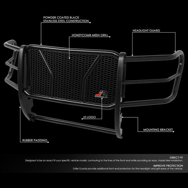 11-16 Ford F-250SD F-350SD F-450SD F-550SD Front Bumper Grille Brush Guard - Moneycomb Mesh - J2-GG-012 - 2