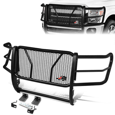11-16 Ford F-250SD F-350SD F-450SD F-550SD Front Bumper Grille Brush Guard - Moneycomb Mesh - J2-GG-012 - 1
