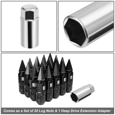 20 Pcs Aluminum Lug Nuts[A Variety of color options]<br>Universal