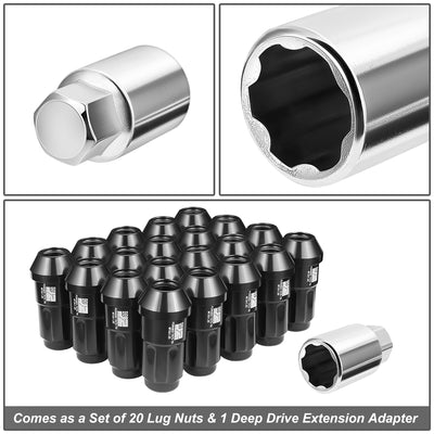20 Pcs Aluminum Lug Nuts[A Variety of color options]<br>Universal