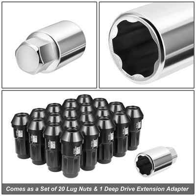 20 Pcs Aluminum Lug Nuts[A Variety of color options]<br>Universal