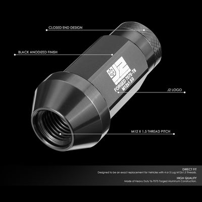 20 Pcs Closed End Aluminum Lug Nuts[A Variety Of Color Options]<br>Universal