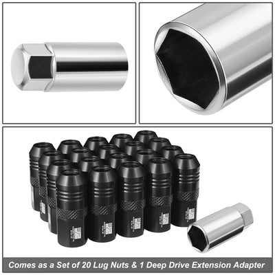 20 Pcs Aluminum Lug Nuts[A Variety of color options]<br>Universal