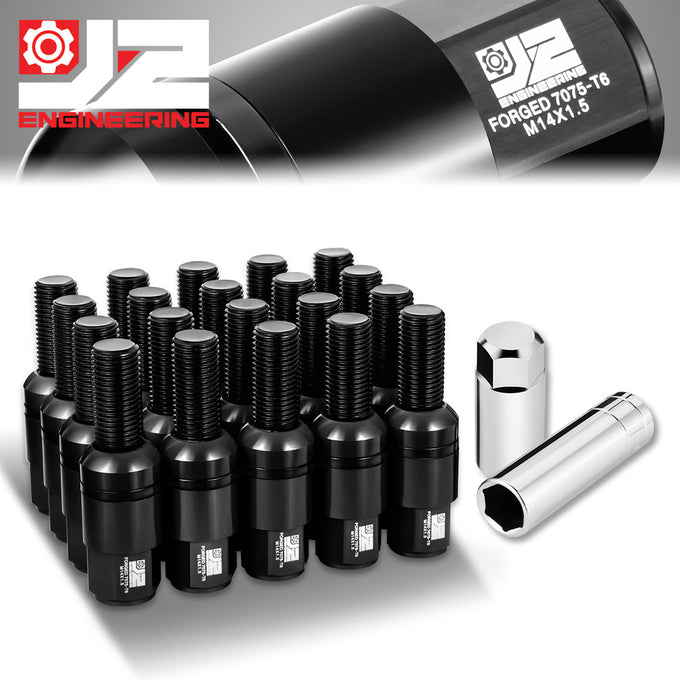 20 Pcs Aluminum M14x1.5 Thread Pitch Lug Nuts<br>Fits Meredes-Benz Models