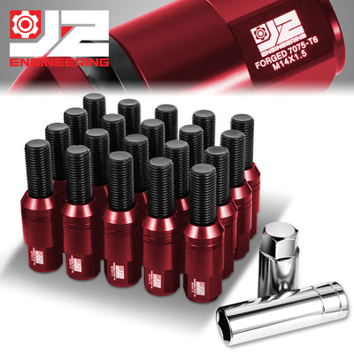 20 Pcs Aluminum M14x1.5 Thread Pitch Lug Nuts<br>W/ 4 or 5 Lug M14x1.5 Thread