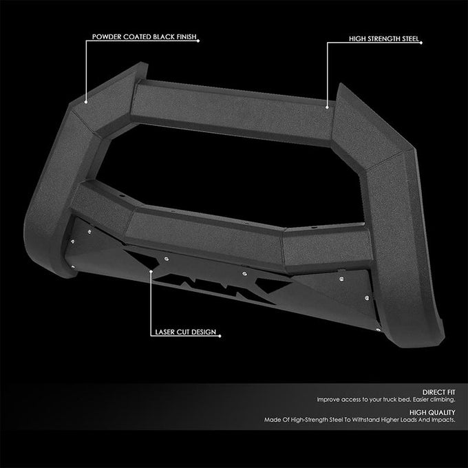 02-05 Dodge Ram 1500 2500 3500 Front Bumper Grille Guard - Carbon Steel