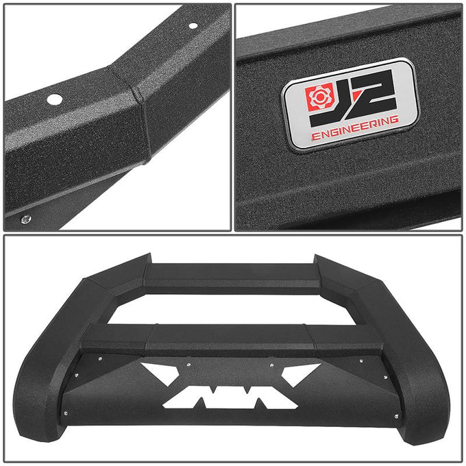 07-18 Chevy Silverado GMC Sierra Front Bumper Grille Guard - Carbon Steel