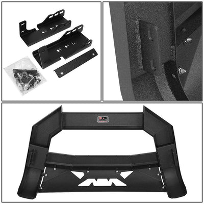07-18 Chevy Silverado GMC Sierra Front Bumper Grille Guard - Carbon Steel