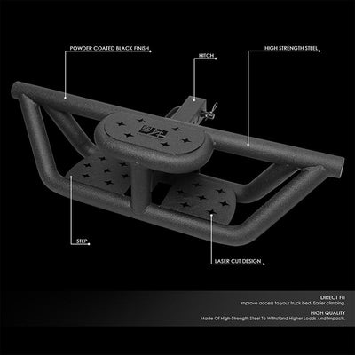 Two-Tiered Tubular Tow Hitch Step <br>32 In. W