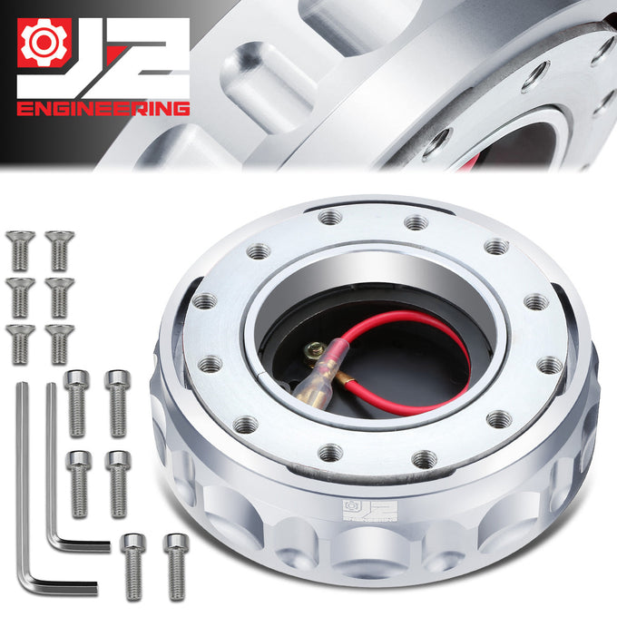 6 Bolt Aluminum Steering Wheel Quick Release<br>6 Bolt 70mm or 74mm Spacing Steering Wheel