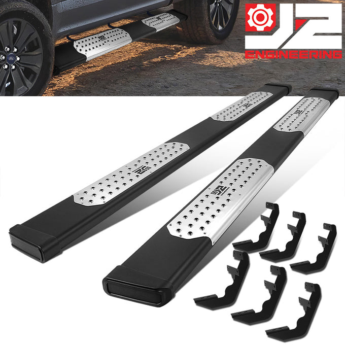 6.5 in. Wide Flat Step Running Boards <br>15-22 F150 F250 F350 Super Duty Crew Cab