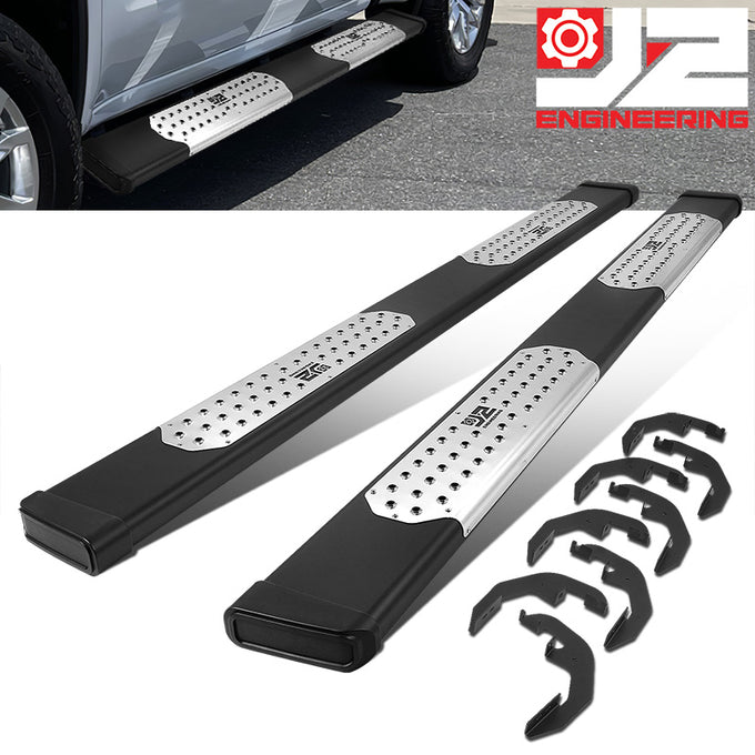 6.5 in. Wide Flat Step Running Boards <br>19-22 Chevy Silverado GMC Sierra Crew Cab