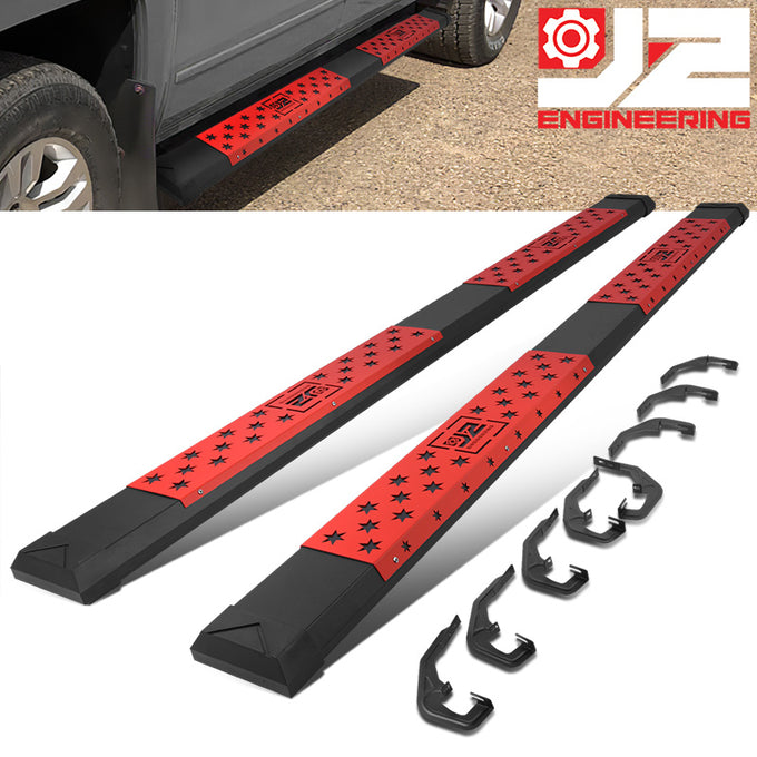 6 in. Wide Flat Step Running Boards <br>07-19 Chevy Silverado GMC Sierra Crew Cab