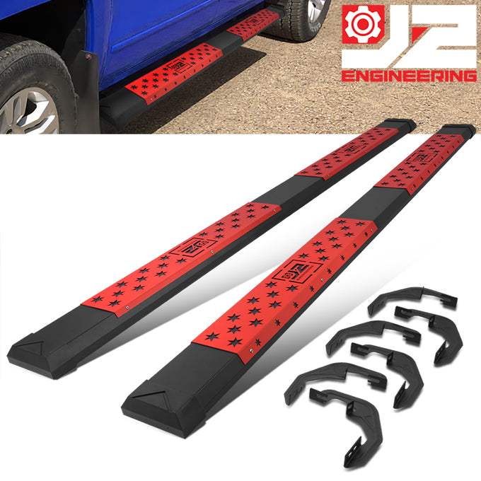 6 in. Wide Flat Step Running Boards <br>07-19 Chevy Silverado GMC Sierra Extended Cab