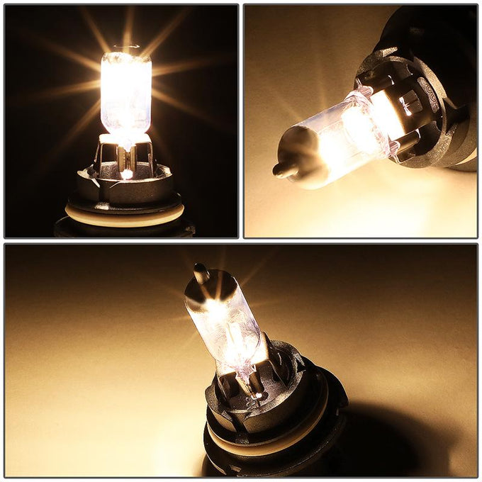 Pair White HID High/Low Beam Light Bulbs<br>88-92 Toyota Cressida, 89-97 Suzuki Swift, 91-95 Volvo 940