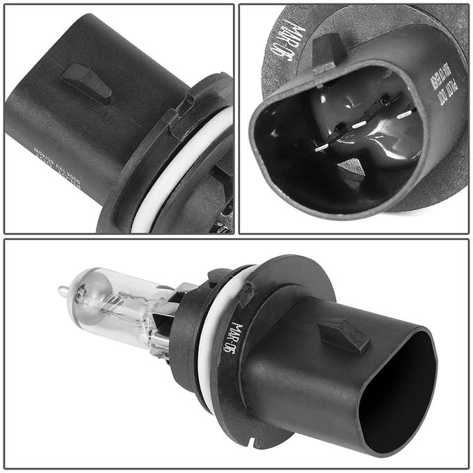 Pair White HID High/Low Beam Light Bulbs<br>88-92 Toyota Cressida, 89-97 Suzuki Swift, 91-95 Volvo 940