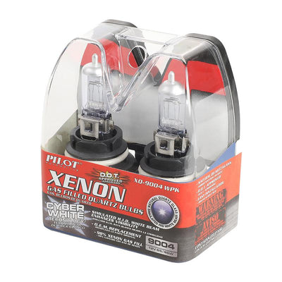 Pair White HID High/Low Beam Light Bulbs<br>88-92 Toyota Cressida, 89-97 Suzuki Swift, 91-95 Volvo 940