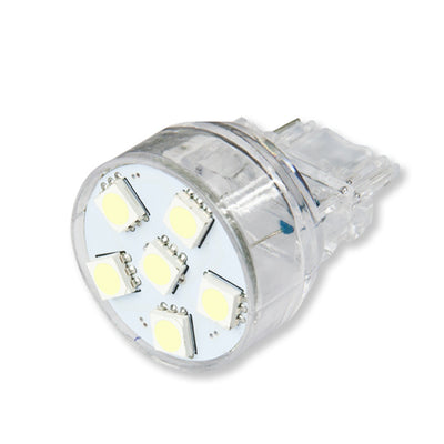 6 SMD LED Brake Turn Signal Auto Tail Light Bulb - LED-3156-6SMD-5050-25MM-WH