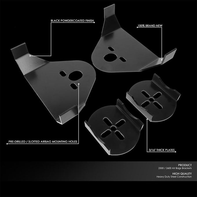 4Pcs Universal Rear Upper+Lower Suspension Air Bag Mounts