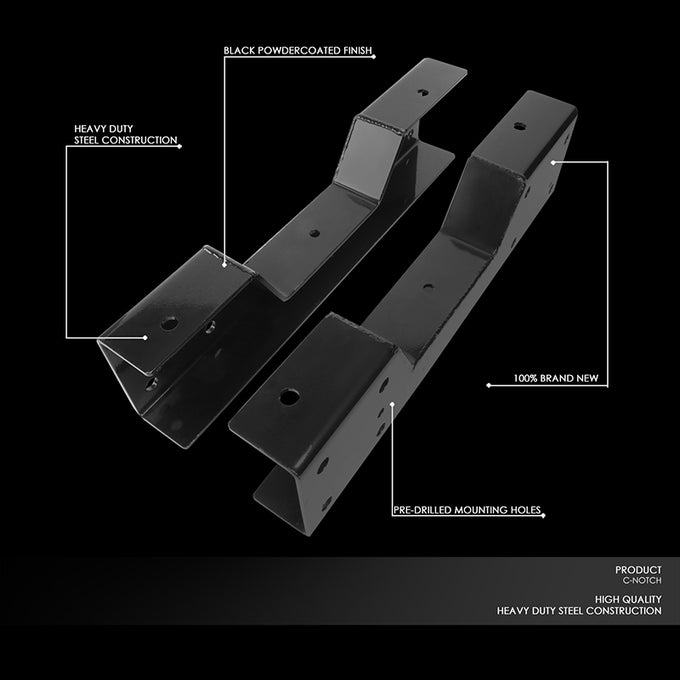 88-98 Chevy GMC C1500 Rear Axle Lowering C-Notch Bracket