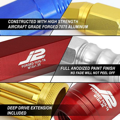 20PC Aluminum Open End Lug Nuts[A Variety Of Color options]<br>Universal