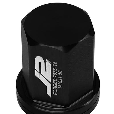 Lug Nuts - M12X1.5 - Close-End - 35mm - 7075 - W/Adapter - Aluminum - 20PCs - LN-T7-006-15-BK - 5