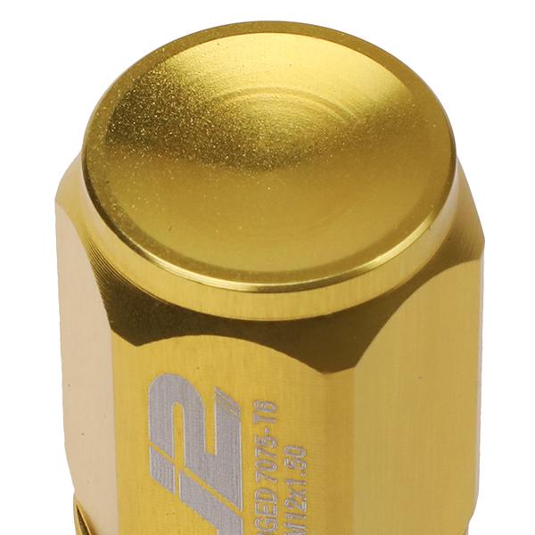 Lug Nuts - M12X1.5 - Close-End - 50mm - 7075 - W/Adapter - Aluminum - 20PCs - LN-T7-007-15-GD - 5