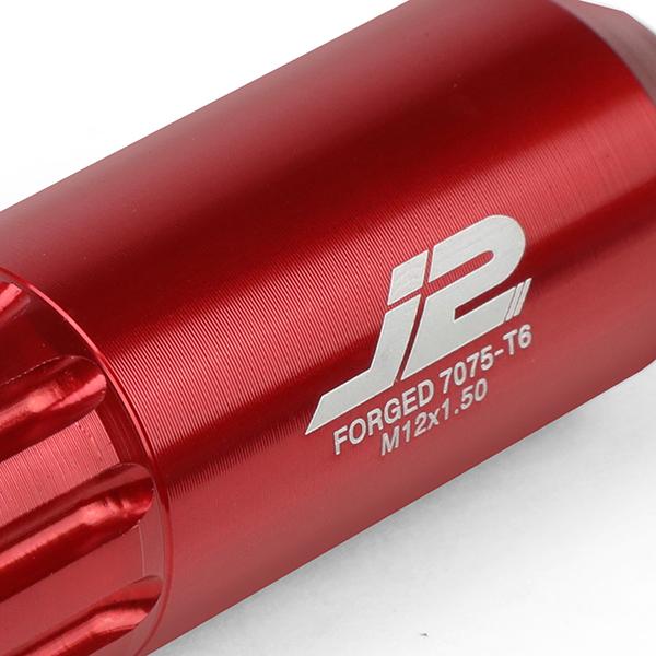 Lug Nuts - M12X1.5 - Open-End - 60mm - 7075 - Aluminum - 16PC - LN-T7-010-15-RD - 3