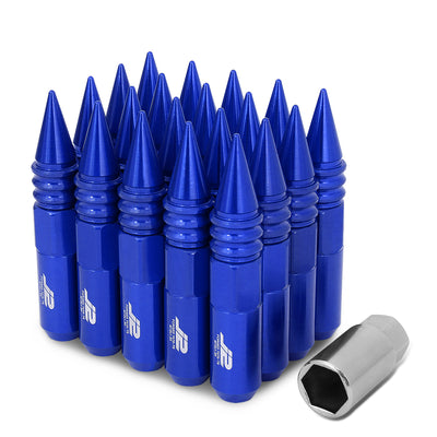 20PC Aluminum Spiky Cap Lug Nuts[A Variety Of Color options]<br>Universal