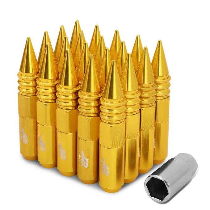 20PC Aluminum Spiky Cap Lug Nuts[A Variety Of Color options]<br>Universal