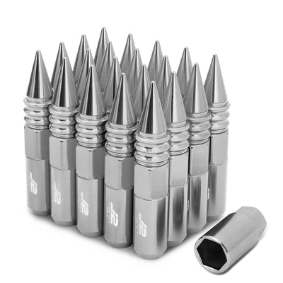 20PC Aluminum Spiky Cap Lug Nuts[A Variety Of Color options]<br>Universal