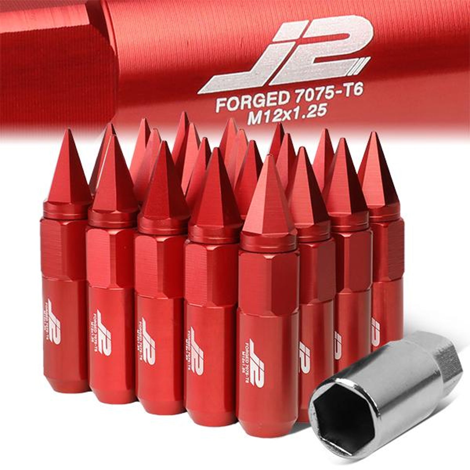 20PC Aluminum Spiky Cap Lug Nuts[A Variety Of Color options]<br>Universal