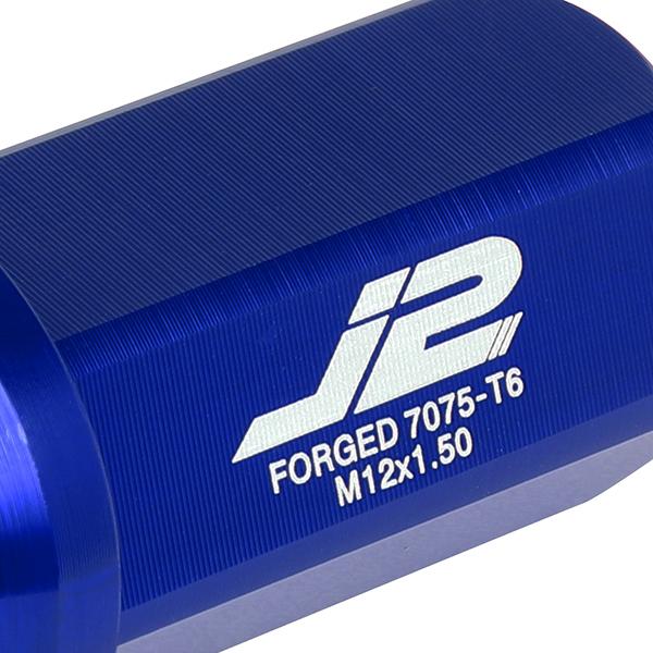 M12X1.5 20-Piece Lug Nuts - 45mm - w/Adapter - Aluminum - LN-T7-019-15-BL - 3
