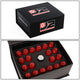 M12X1.5 20-Piece Knurled Top Lug Nuts - 50mm - w/Key - Aluminum - LN-T7-021-15-RD - 7