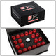 M12X1.5 Open End 20 Piece Wheel Lug Nuts - 60mm - w/Adapter - Aluminum - LN-T7-028-15-RD - 7