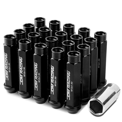 D-Motoring - Wheel Lug Nuts - M12x1.5 - 25mm OD - 90mm H - Acorn Style  - 8