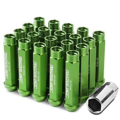 D-Motoring - Wheel Lug Nuts - M12x1.5 - 25mm OD - 90mm H - Acorn Style  - 7