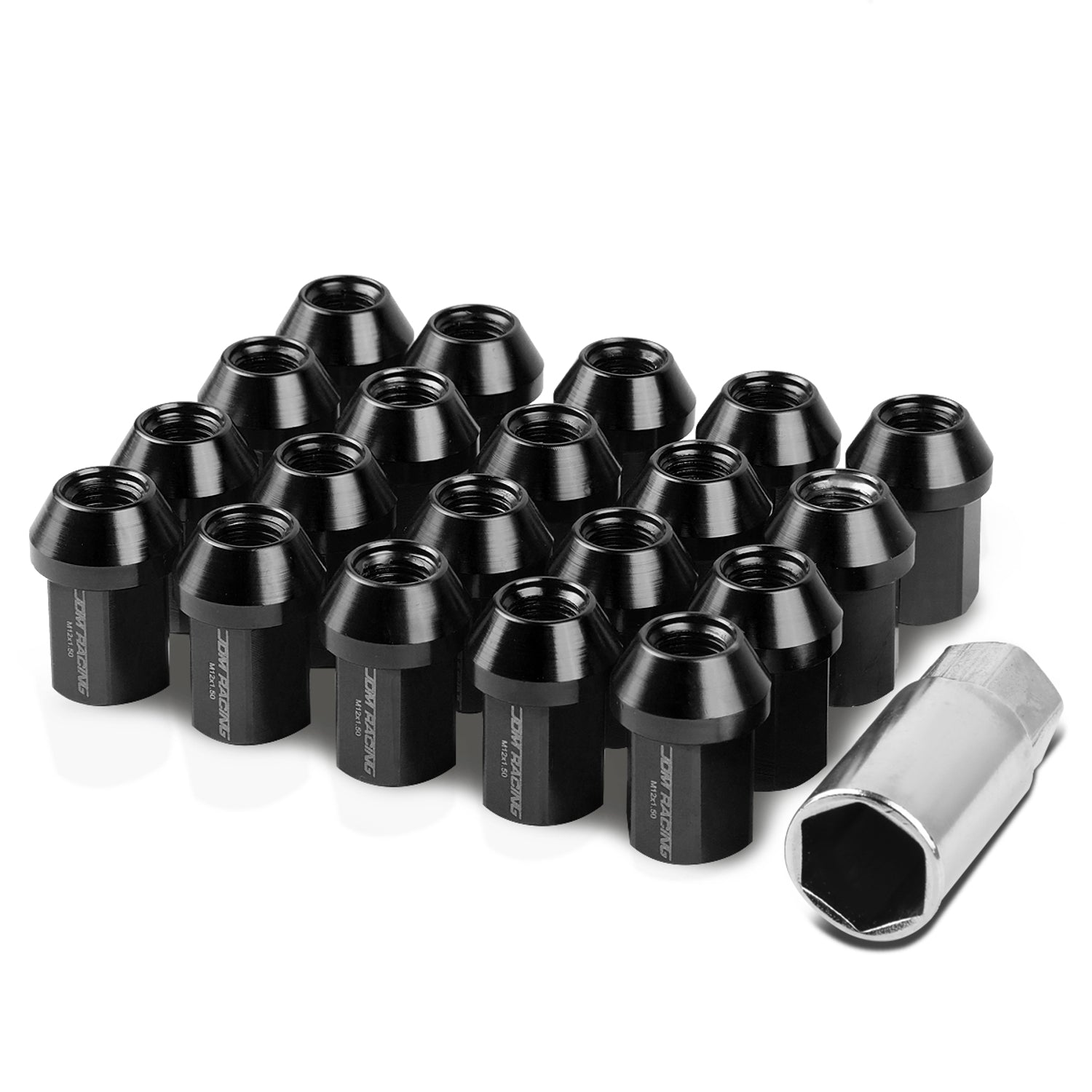 D-Motoring - Wheel Lug Nuts - M12x1.5 - 25mm OD - 35mm H - Acorn Style  - 1