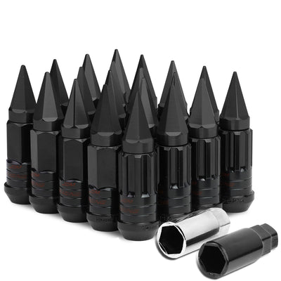 D-Motoring - Lug Nuts - M12x1.5 - 25mm OD Spike - Grooved Shank  - 16