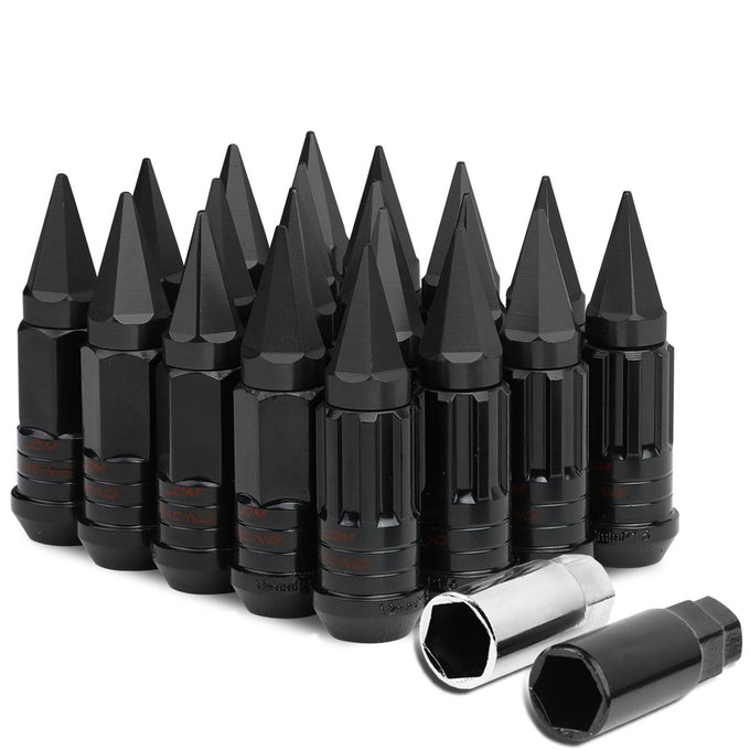 D-Motoring - Lug Nuts - M12x1.5 - 25mm OD Spike - Grooved Shank  - 16