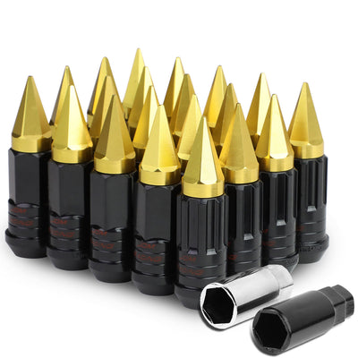 D-Motoring - Lug Nuts - M12x1.5 - 25mm OD Spike - Grooved Shank  - 8