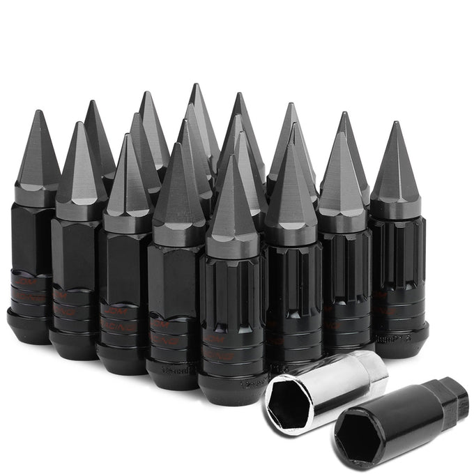 D-Motoring - Lug Nuts - M12x1.5 - 25mm OD Spike - Grooved Shank  - 10