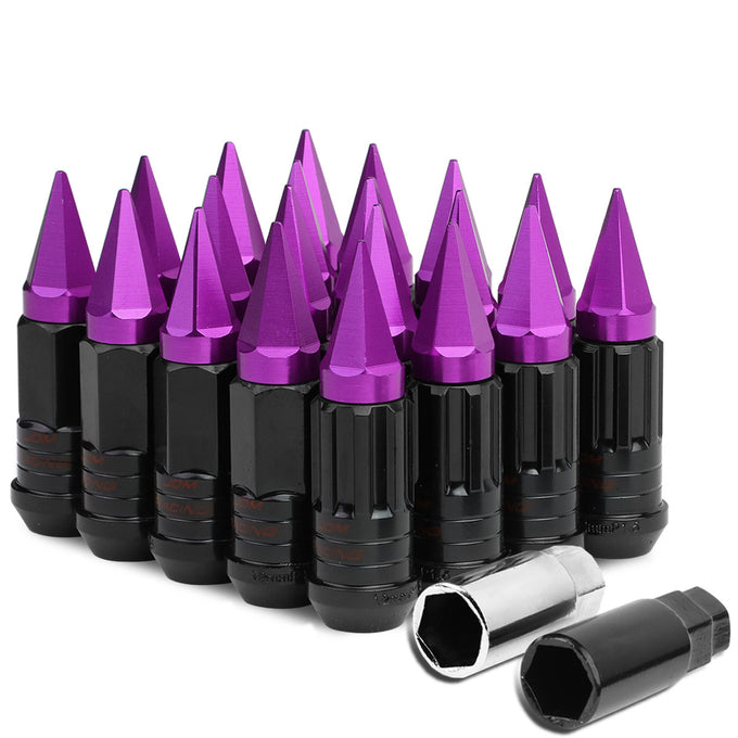 D-Motoring - Lug Nuts - M12x1.5 - 25mm OD Spike - Grooved Shank  - 14