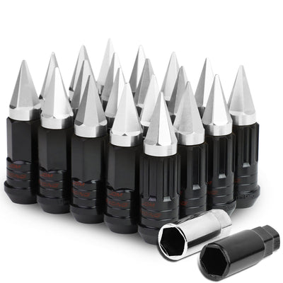 D-Motoring - Lug Nuts - M12x1.5 - 25mm OD Spike - Grooved Shank  - 6