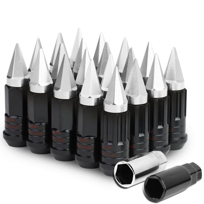 D-Motoring - Lug Nuts - M12x1.5 - 25mm OD Spike - Grooved Shank  - 6