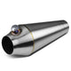 D-Motoring - Megaphone Exhaust - 11.5 Overall Length - 2.25 Inlet - 2.5Outlet - T-304 Stainless Steel  - 1