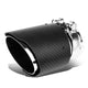 6 in. Length 2.4 in. ID Stainless Steel Exhaust Muffler Tip 3.5 in. OD Carbon Fiber Pattern Cover