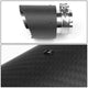 6 in. Length 2.4 in. ID Stainless Steel Exhaust Muffler Tip 3.5 in. OD Carbon Fiber Pattern Cover