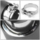 6 in. Length 2.4 in. ID Stainless Steel Exhaust Muffler Tip 3.5 in. OD Carbon Fiber Pattern Cover