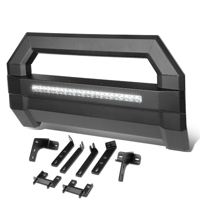 D-Motoring - Bull Bar - Square Tube - With LED Light + License Plate Bracket - 09-18 Dodge Ram 1500 - 1